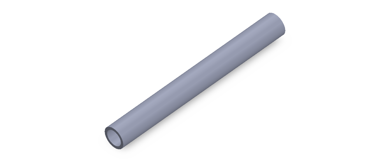 Perfil de Silicona TS6011,508,5 - formato tipo Tubo - forma de tubo
