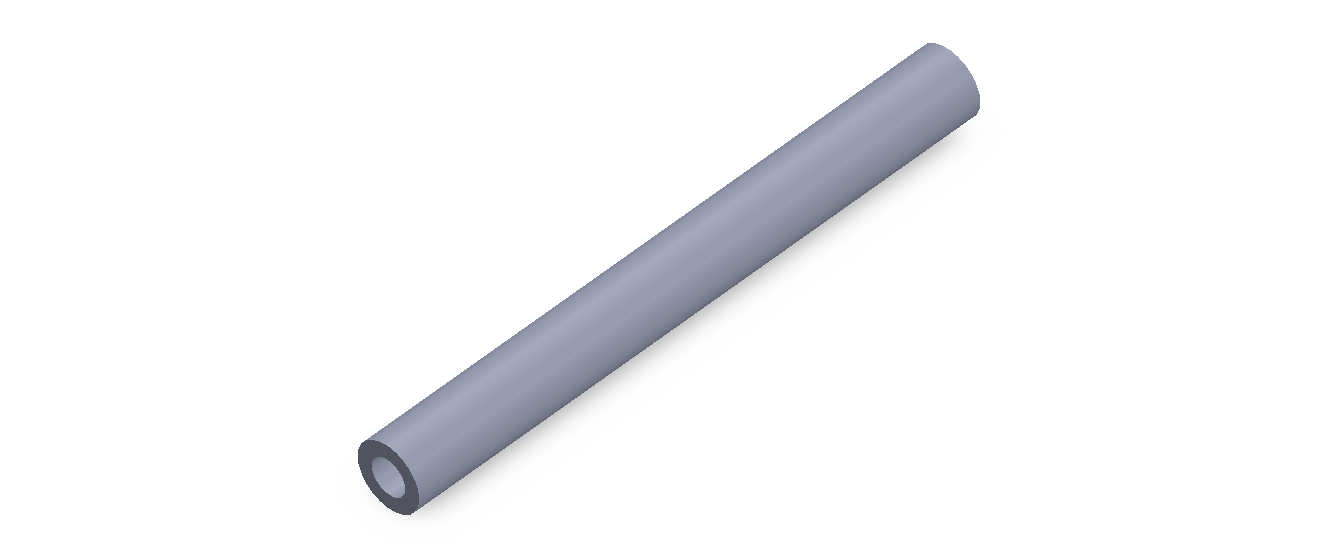 Perfil de Silicona TS601106 - formato tipo Tubo - forma de tubo