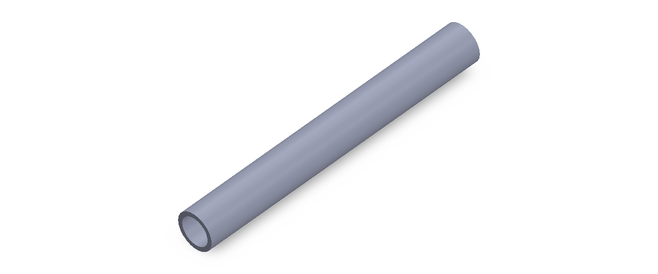 Perfil de Silicona TS6012,509,5 - formato tipo Tubo - forma de tubo