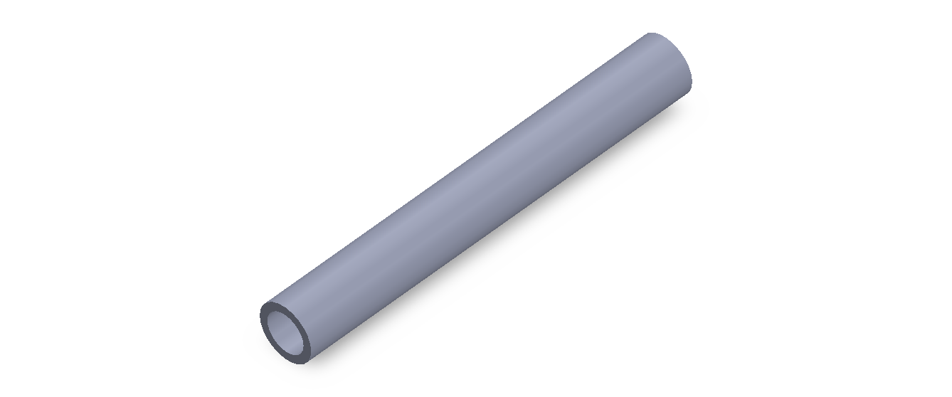 Perfil de Silicona TS6013,509,5 - formato tipo Tubo - forma de tubo