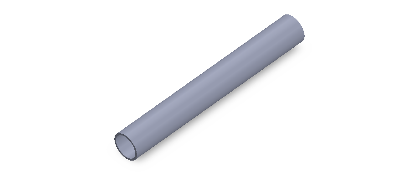 Perfil de Silicona TS6013,511,5 - formato tipo Tubo - forma de tubo