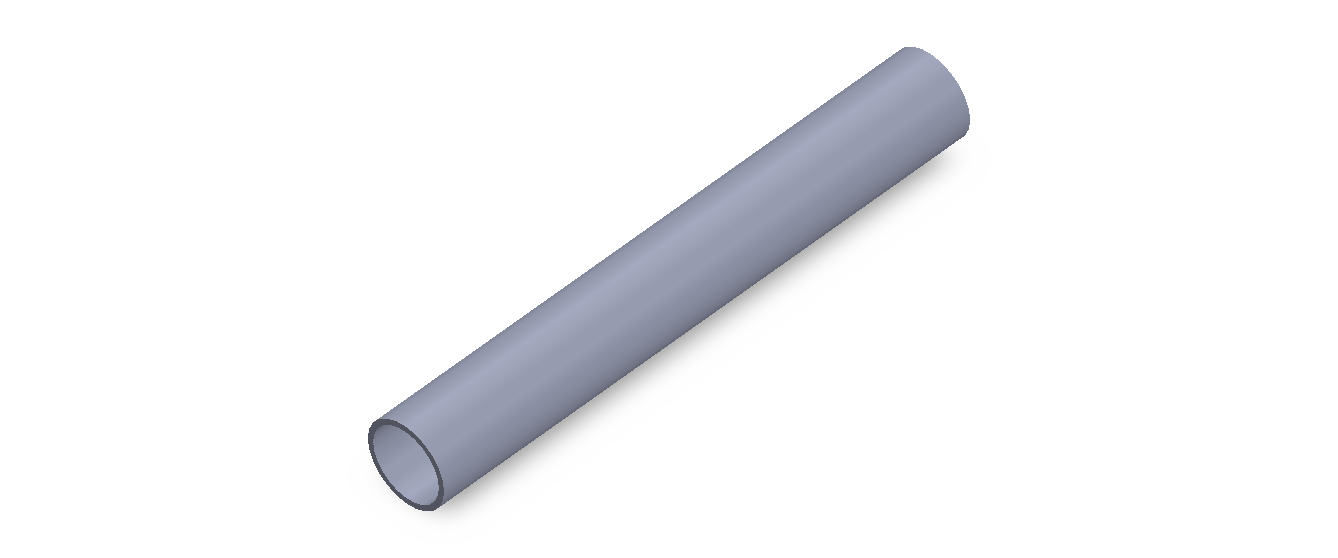 Perfil de Silicona TS6014,512,5 - formato tipo Tubo - forma de tubo
