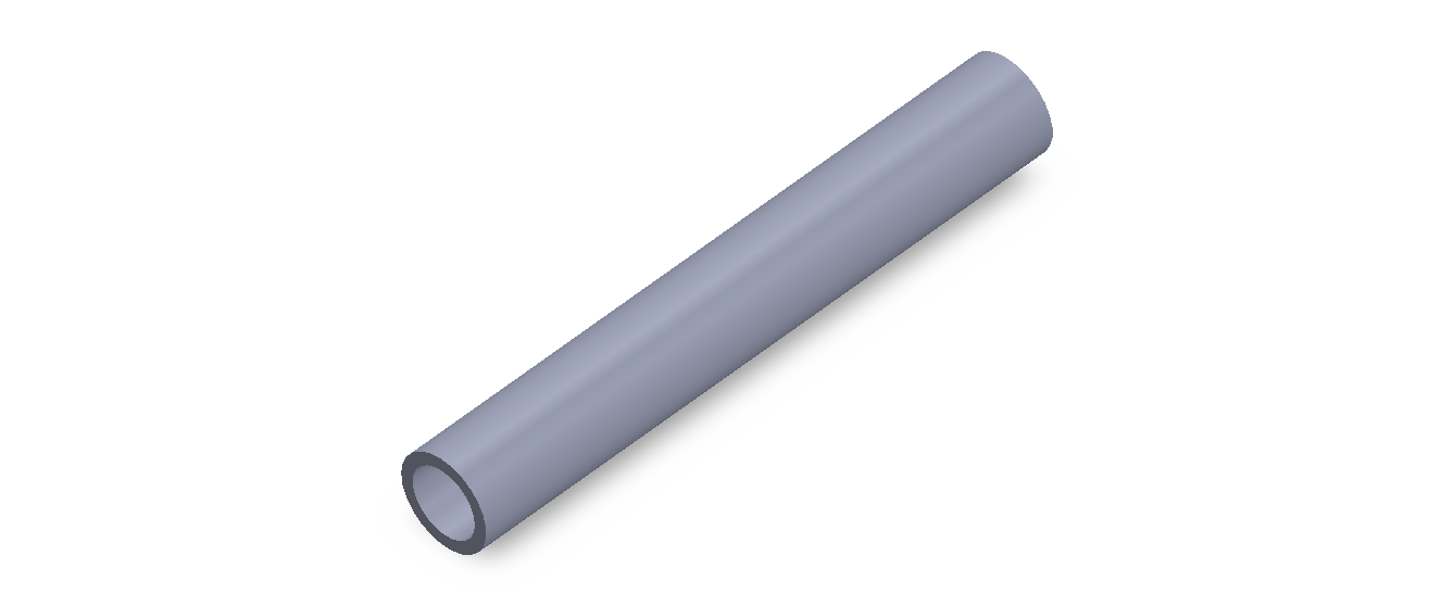 Perfil de Silicona TS601511 - formato tipo Tubo - forma de tubo