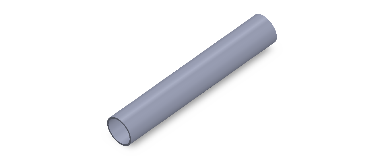 Perfil de Silicona TS6016,514,5 - formato tipo Tubo - forma de tubo