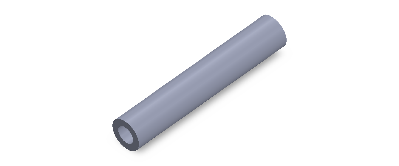 Perfil de Silicona TS601810 - formato tipo Tubo - forma de tubo