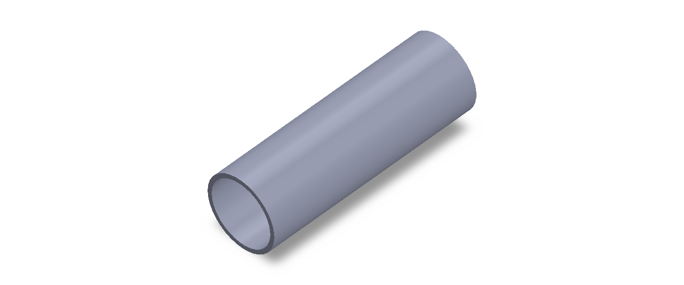 Perfil de Silicona TS603329 - formato tipo Tubo - forma de tubo