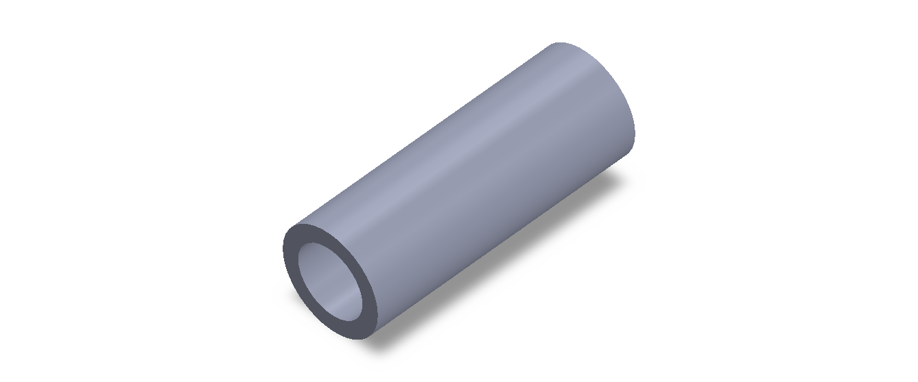 Perfil de Silicona TS603725 - formato tipo Tubo - forma de tubo