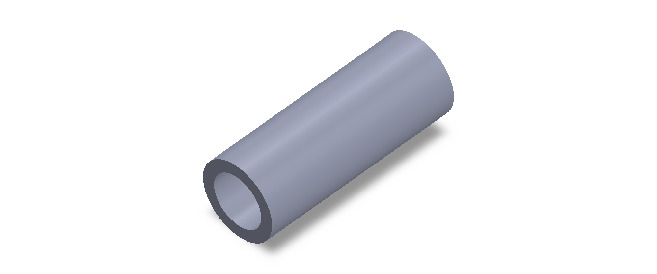 Perfil de Silicona TS603826 - formato tipo Tubo - forma de tubo