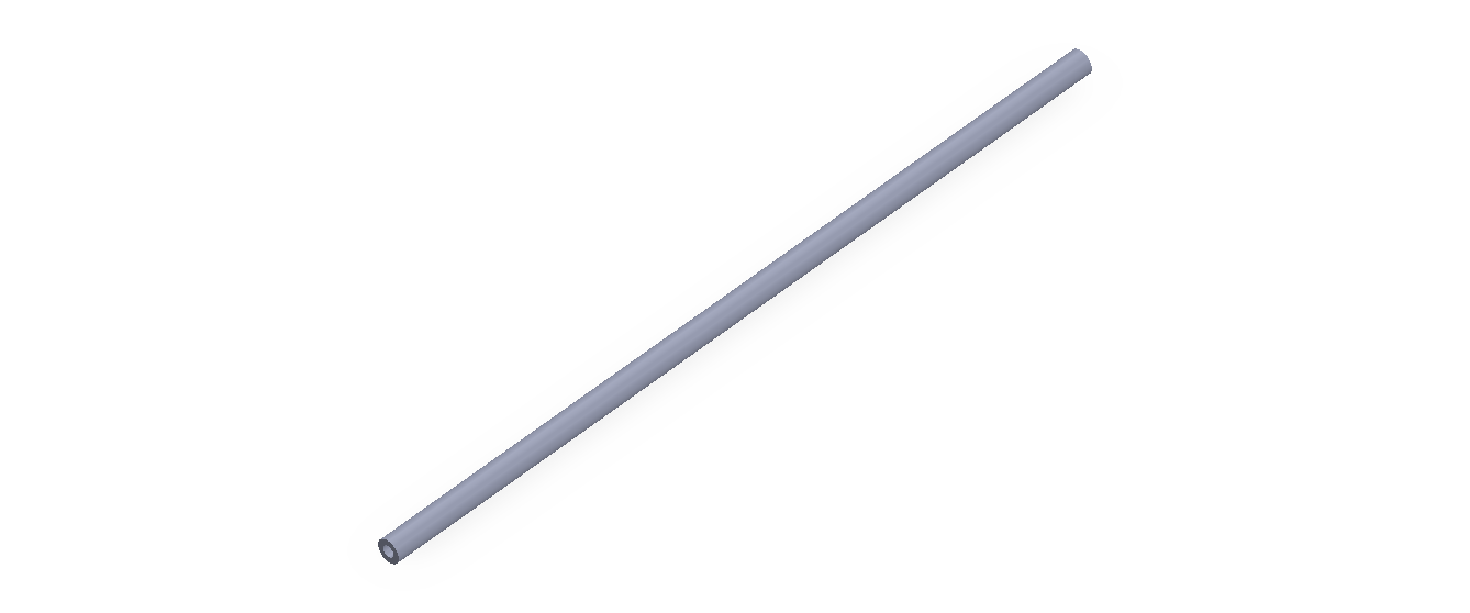 Perfil de Silicona TS700301,5 - formato tipo Tubo - forma de tubo