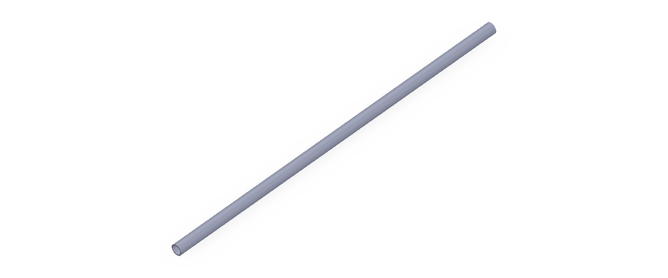 Perfil de Silicona TS700302,5 - formato tipo Tubo - forma de tubo