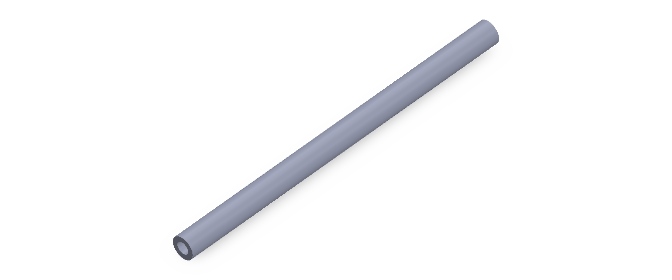 Perfil de Silicona TS7006,503,5 - formato tipo Tubo - forma de tubo