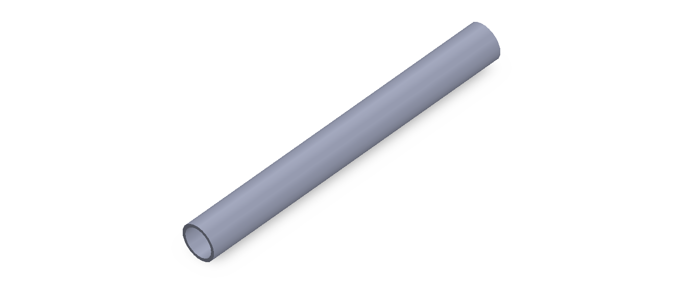 Perfil de Silicona TS701109 - formato tipo Tubo - forma de tubo