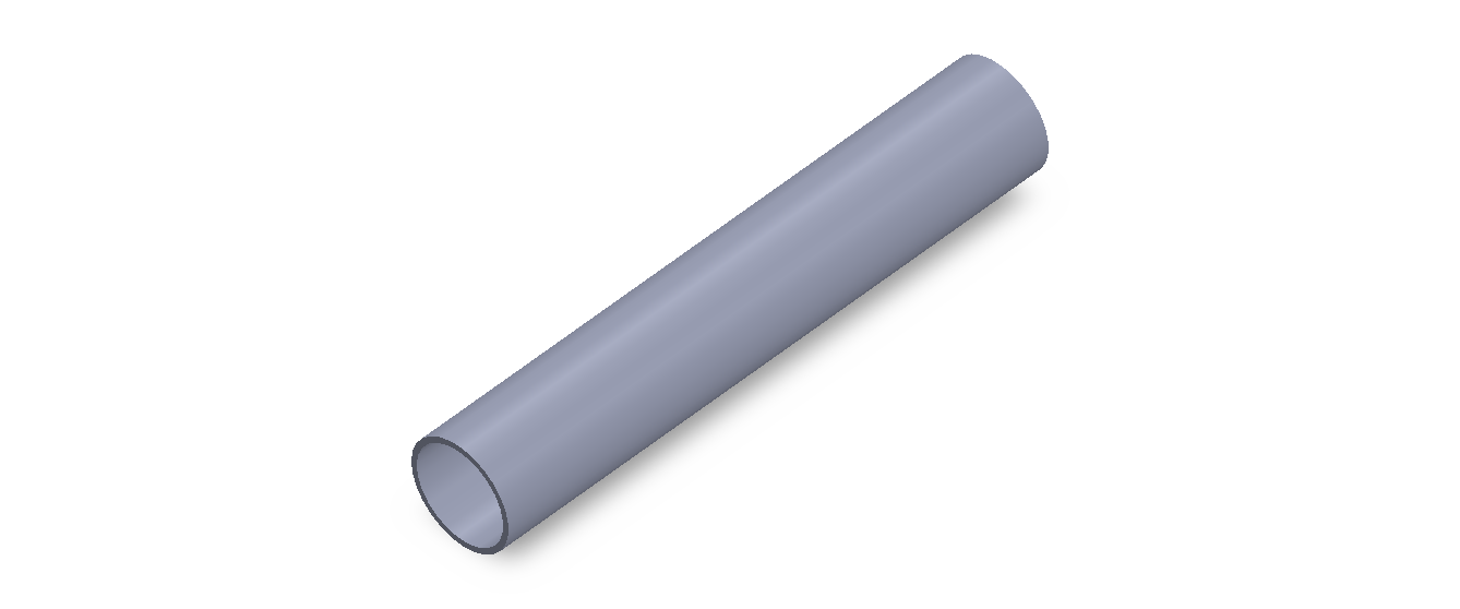 Perfil de Silicona TS701816 - formato tipo Tubo - forma de tubo