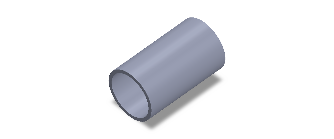 Perfil de Silicona TS705850 - formato tipo Tubo - forma de tubo