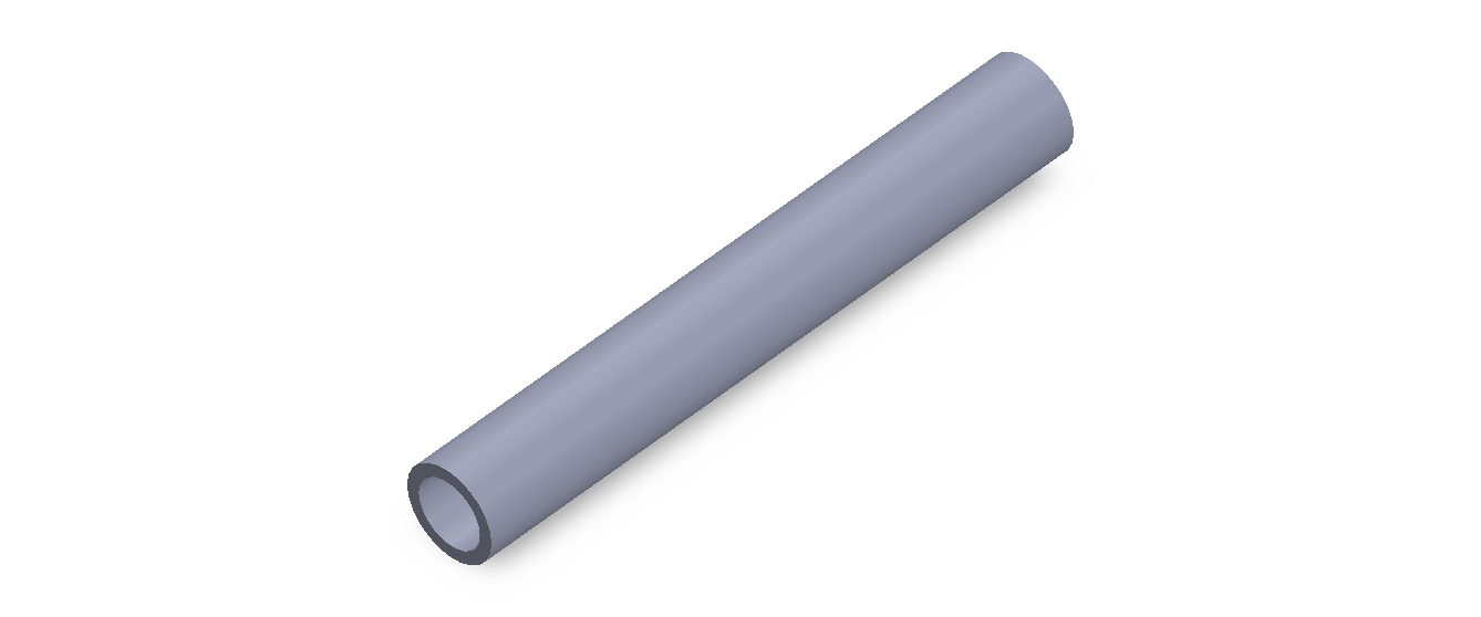 Perfil de Silicona TS8014,510,5 - formato tipo Tubo - forma de tubo