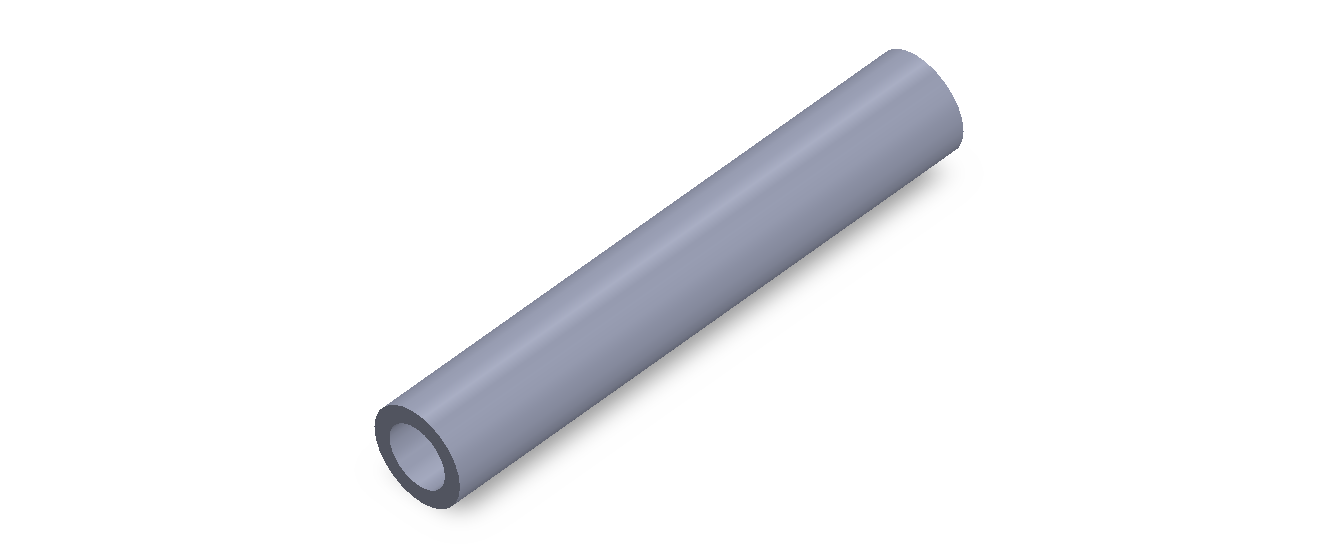 Perfil de Silicona TS801711 - formato tipo Tubo - forma de tubo