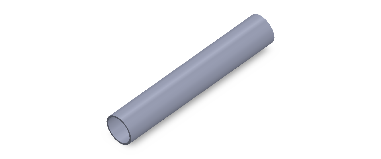 Perfil de Silicona TS801715 - formato tipo Tubo - forma de tubo