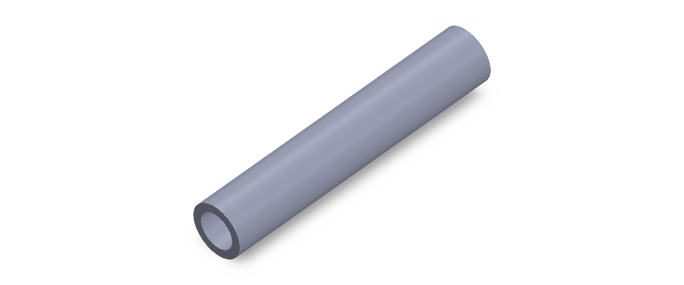Perfil de Silicona TS8018,512,5 - formato tipo Tubo - forma de tubo