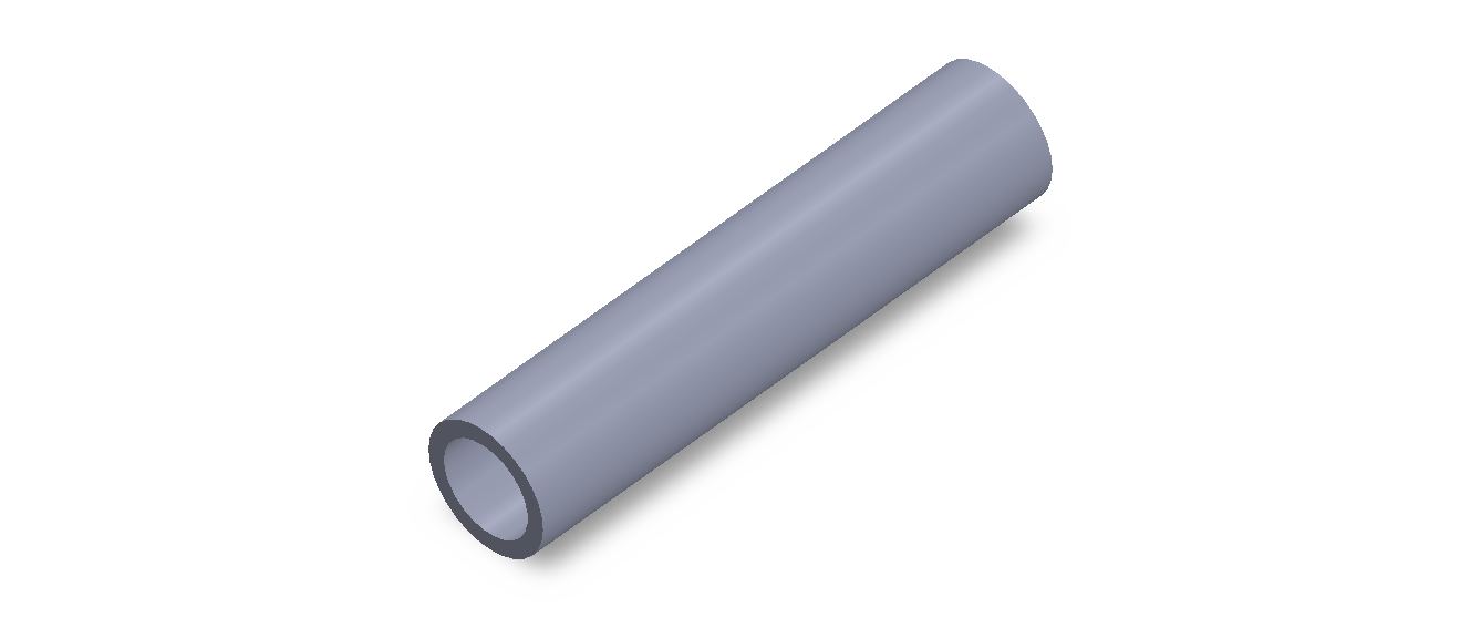 Perfil de Silicona TS8022,516,5 - formato tipo Tubo - forma de tubo