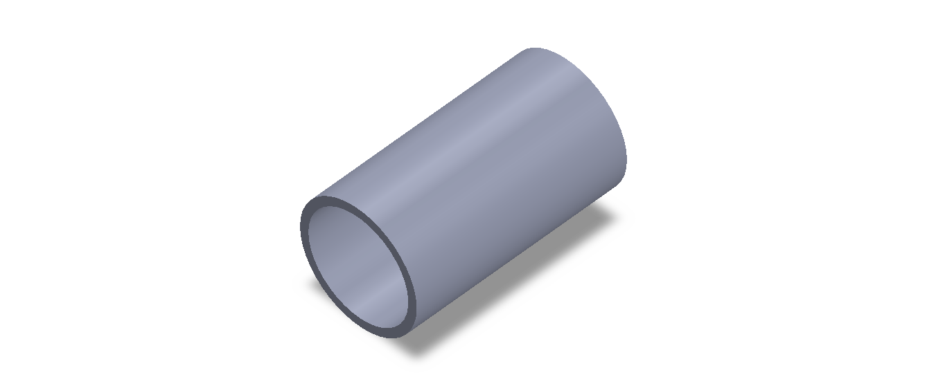 Perfil de Silicona TS8055,547,5 - formato tipo Tubo - forma de tubo