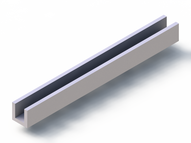 Profil en Silicone P10196F - format de type U - forme irrégulier