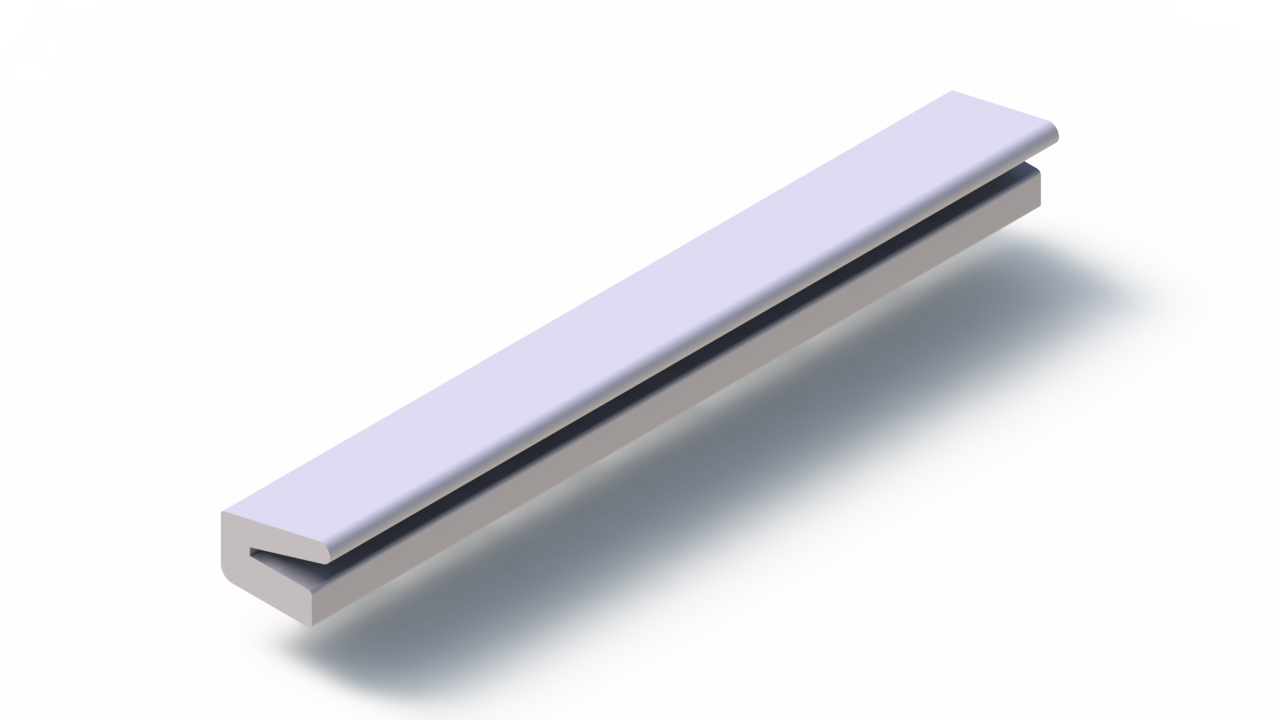 Profil en Silicone P10566AO - format de type Labiée - forme irrégulier