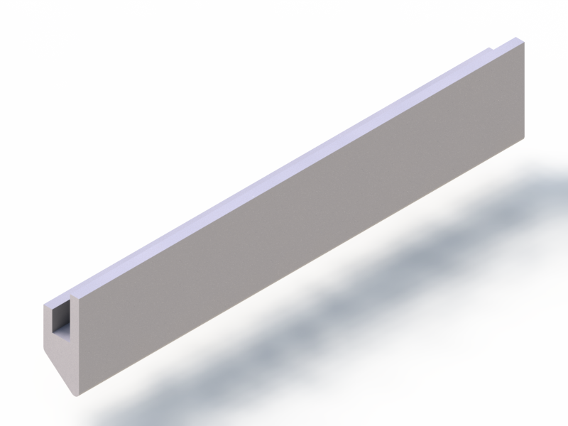 Profil en Silicone P10566F - format de type U - forme irrégulier