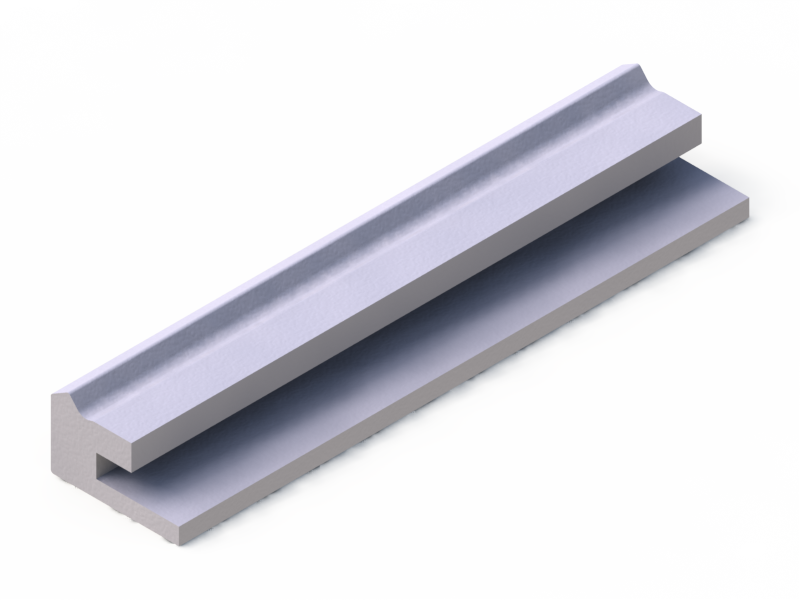 Profil en Silicone P10566G - format de type U - forme irrégulier