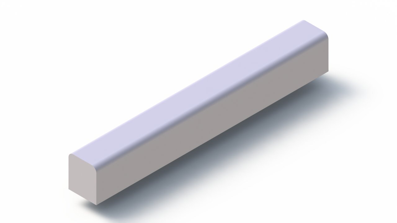 Profil en Silicone P105R - format de type Trapèze - forme irrégulier