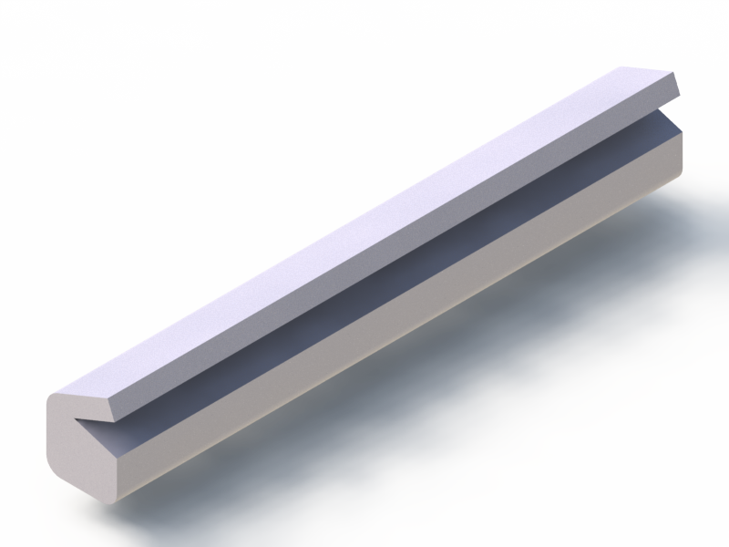 Profil en Silicone P10822GZ - format de type Labiée - forme irrégulier