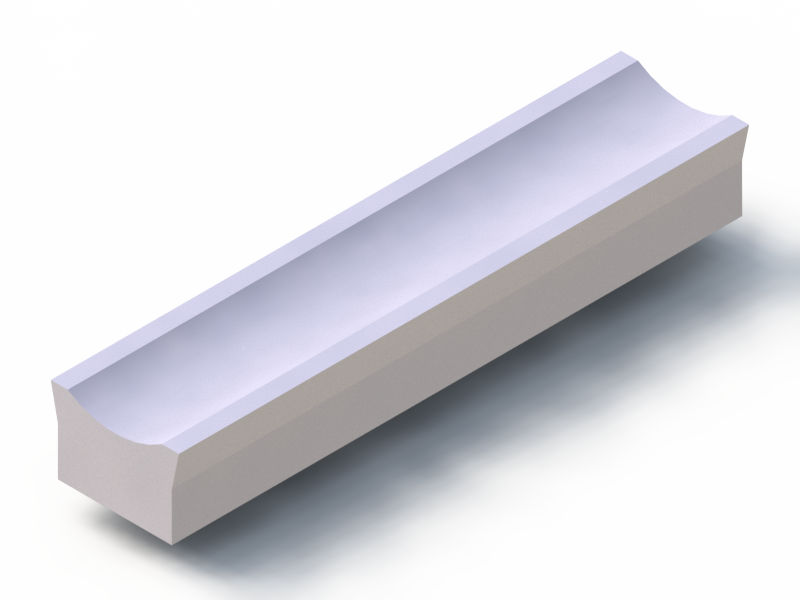 Profil en Silicone P11185EE - format de type D - forme irrégulier