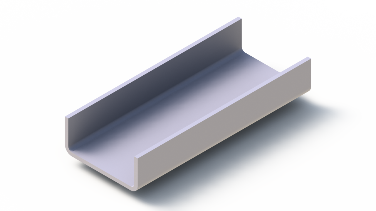 Profil en Silicone P1200BD - format de type U - forme irrégulier