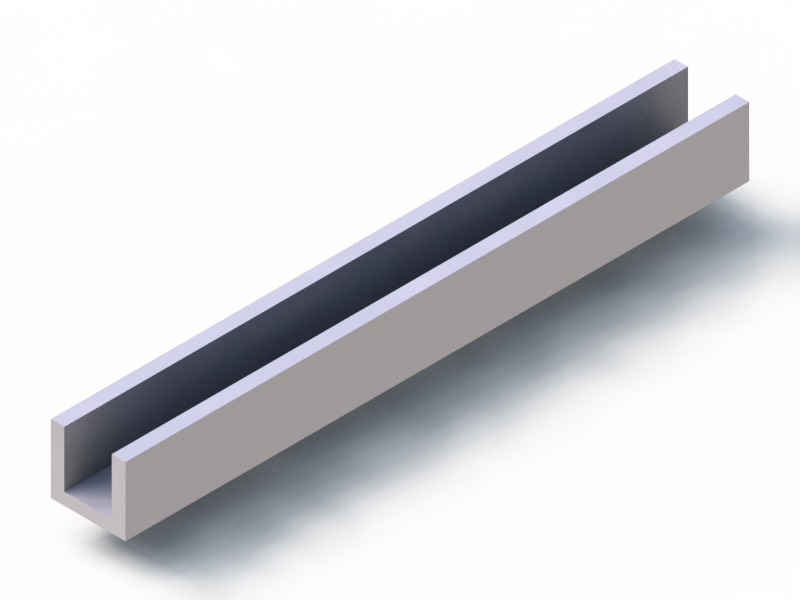 Profil en Silicone P1228BQ - format de type U - forme irrégulier