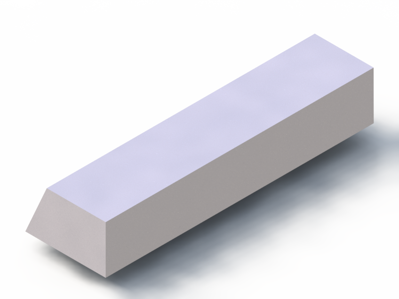 Profil en Silicone P1228DL - format de type Trapèze - forme irrégulier