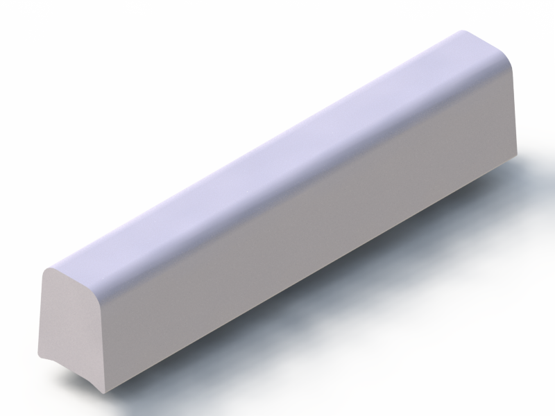 Profil en Silicone P1228EV - format de type D - forme irrégulier