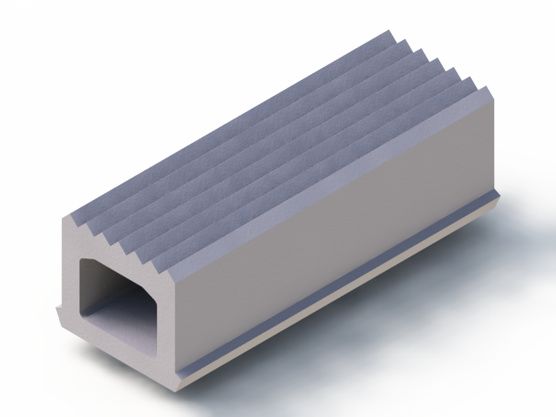 Profil en Silicone P1514A - format de type Trapèze - forme irrégulier