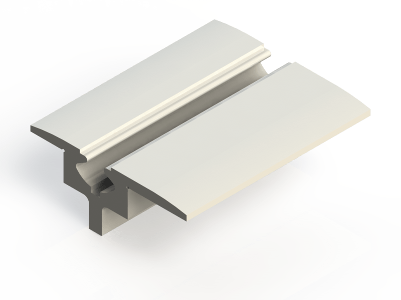 Profil en Silicone P1516A - format de type T - forme irrégulier