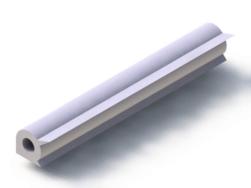 Profil en Silicone P1558J - format de type Labiée - forme irrégulier