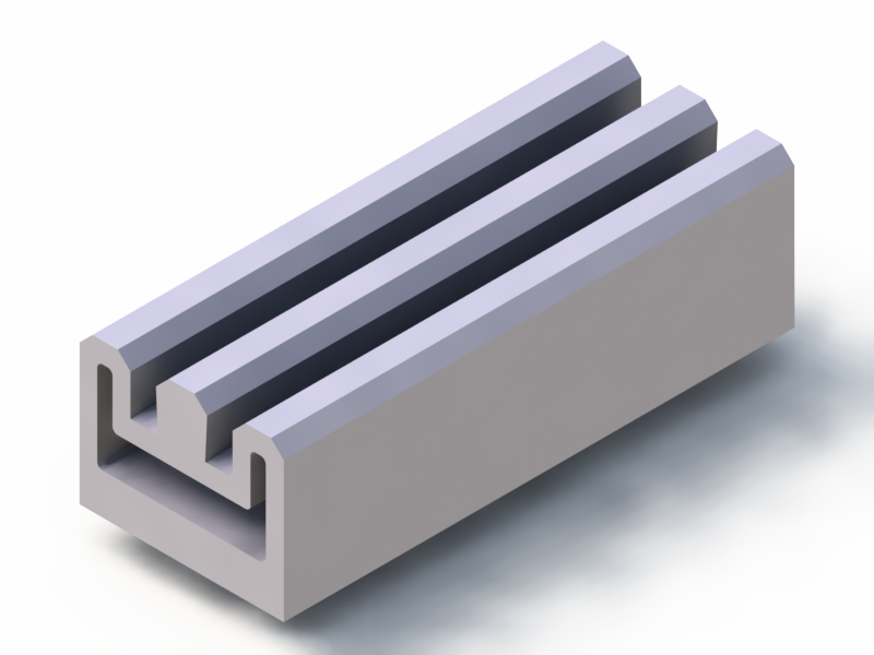 Profil en Silicone P1904BF - format de type D - forme irrégulier