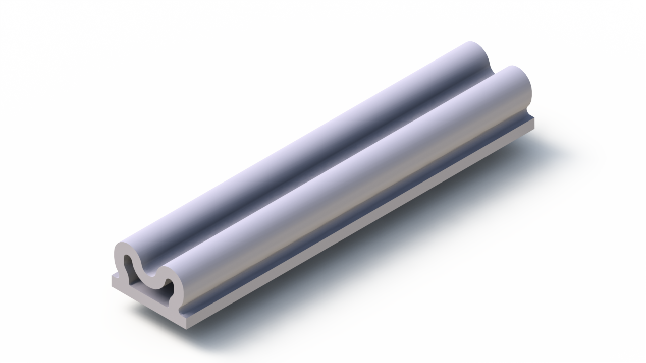 Profil en Silicone P1904HY - format de type D - forme irrégulier