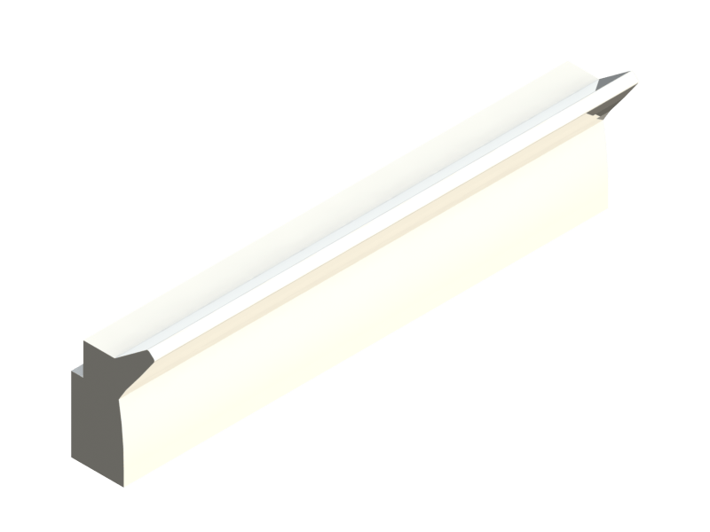 Profil en Silicone P1C - format de type Labiée - forme irrégulier