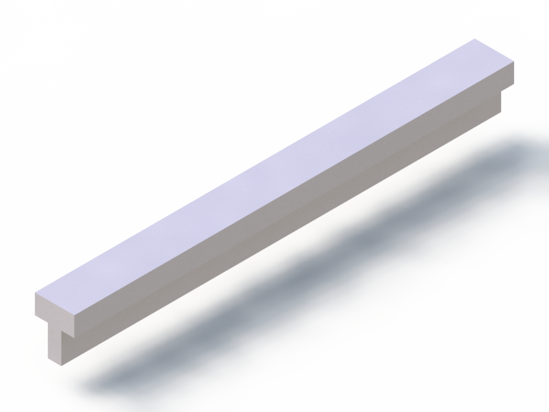 Profil en Silicone P2055AO - format de type T - forme irrégulier