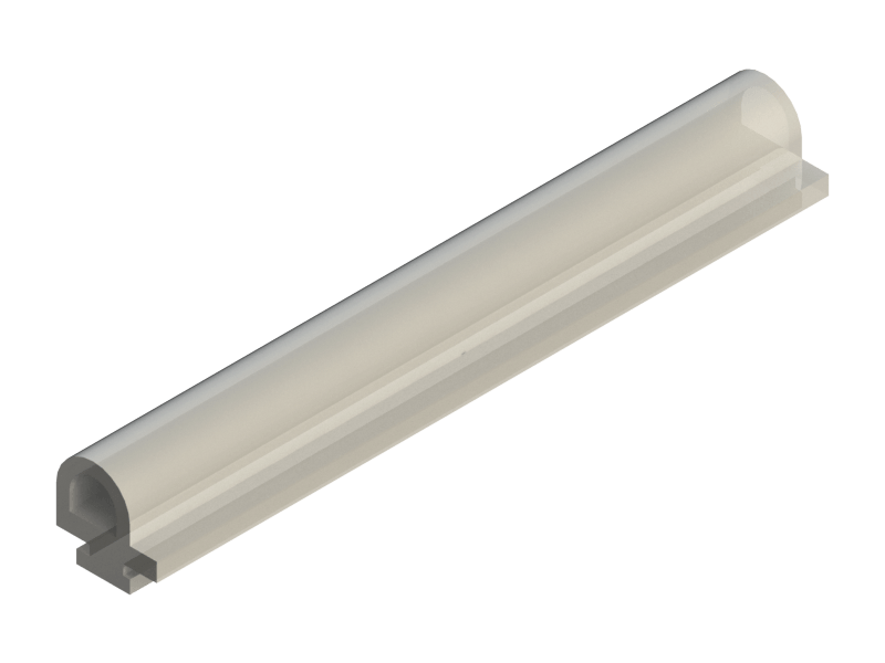 Profil en Silicone P2222W - format de type Lampe - forme irrégulier