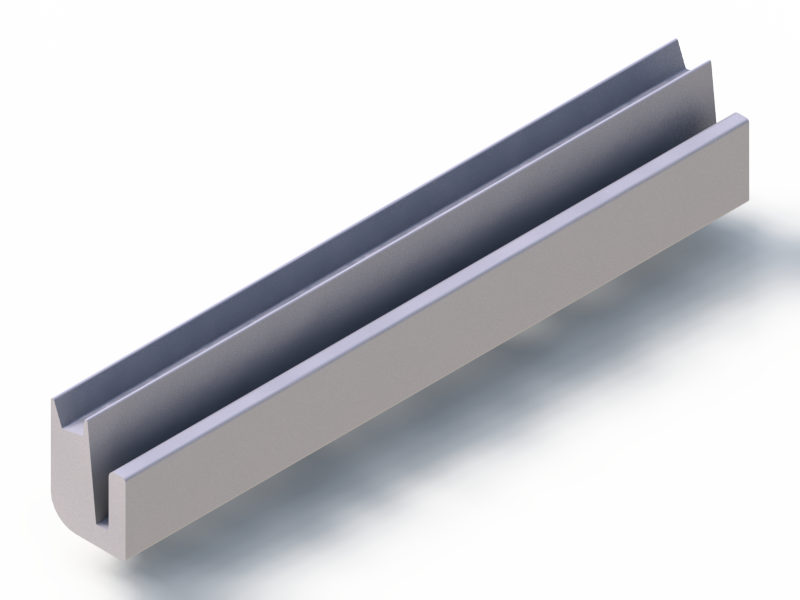 Profil en Silicone P2231L - format de type U - forme irrégulier