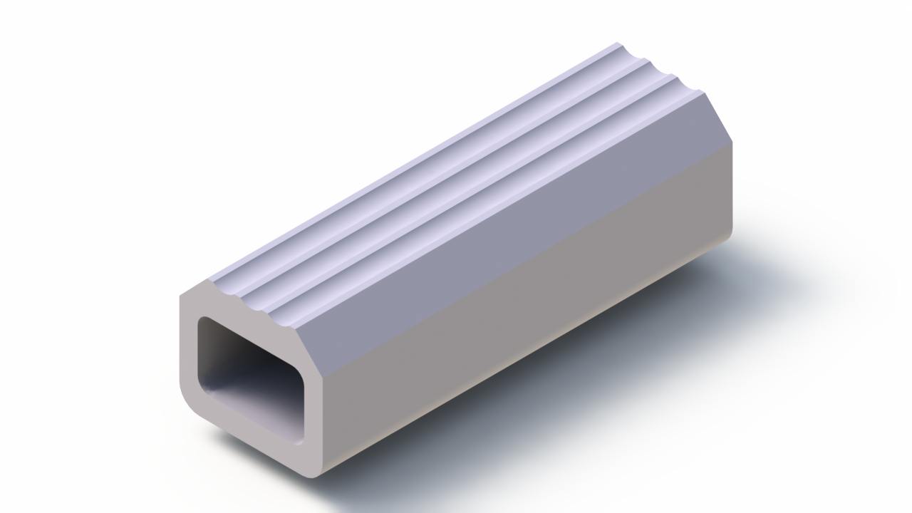 Profil en Silicone P2471K - format de type Trapèze - forme irrégulier