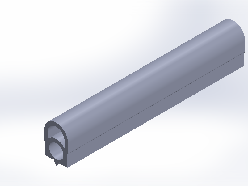 Profil en Silicone P268BH - format de type Double Trou - forme irrégulier