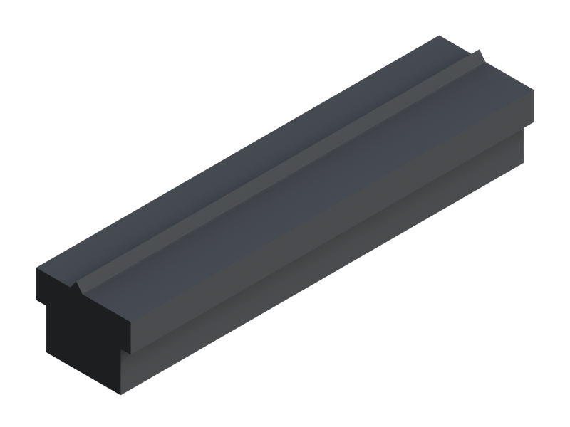 Profil en Silicone P268BZ - format de type T - forme irrégulier