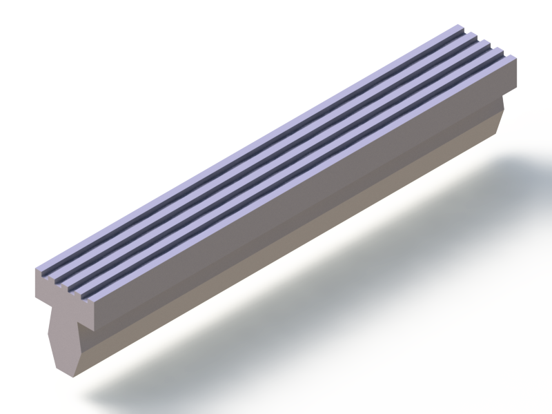 Profil en Silicone P268EM - format de type T - forme irrégulier