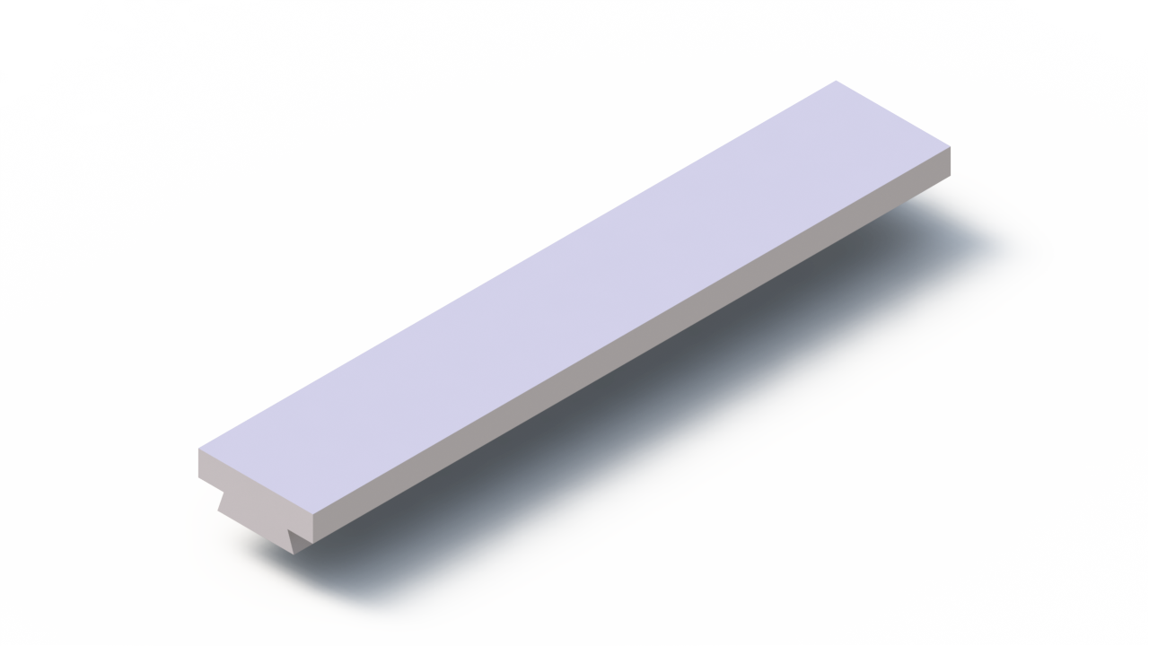 Profil en Silicone P268OE - format de type T - forme irrégulier