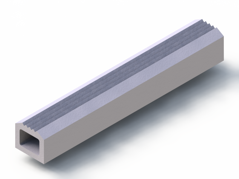 Profil en Silicone P2851FL - format de type D - forme irrégulier